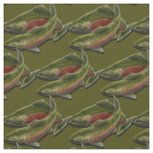 Fischgeflecht Coho Lachs Fisch Kunstgewerbe Stoff (Nahaufnahme)