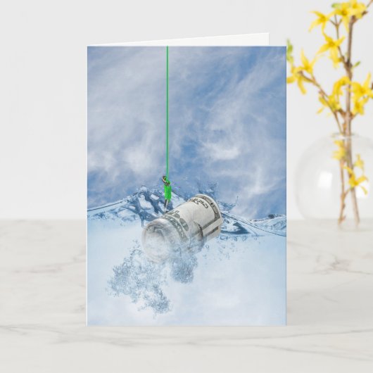 Fischgeld Karte (Gelbe Blume)