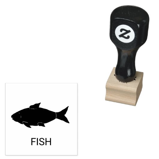 Fischgericht Gummistempel (Stempel)