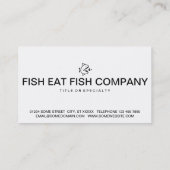 Fischgericht Visitenkarte (Rückseite)