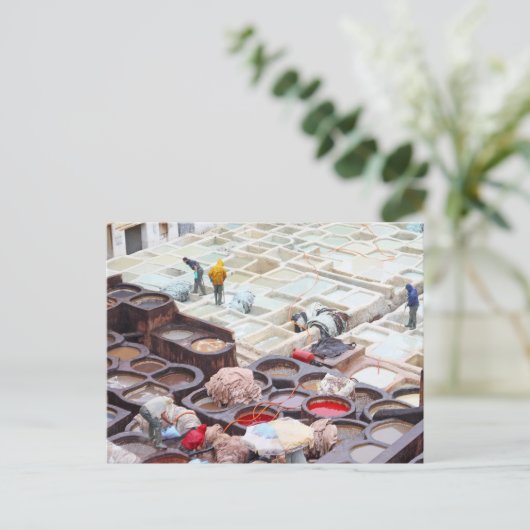 Fischgerichte, Marokko Postkarte (Stehend Vorderseite)