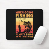 Fischgeschenk beim Angeln Mousepad (Mit Mouse)