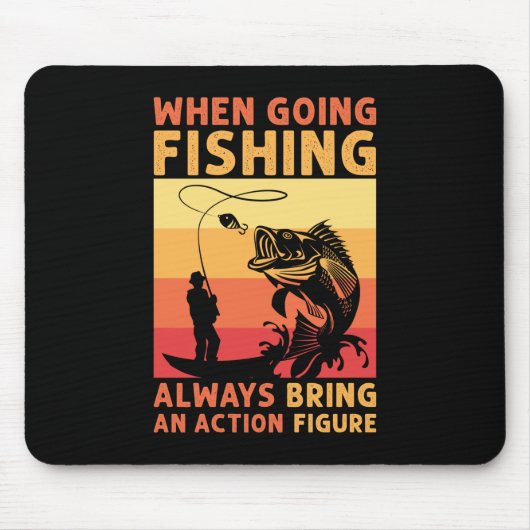 Fischgeschenk beim Angeln Mousepad (Vorne)