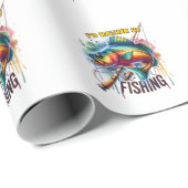 Fischgeschenk, das ich lieber fischen würde geschenkpapier (Rolleneckpunkt)