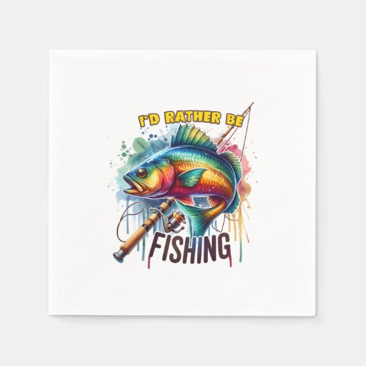 Fischgeschenk, das ich lieber fischen würde serviette (Vorderseite)