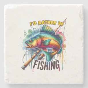 Fischgeschenk, das ich lieber fischen würde steinuntersetzer