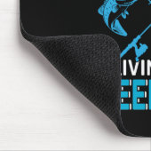 Fischgeschenk Großer Fischfang Leben Mousepad (Ecke)