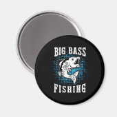 Fischgeschenk Großer Fischfang Magnet (Vorderseite/Rückseite)
