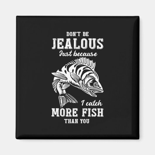 Fischgeschenk mehr Fisch als du Magnet (Vorne)