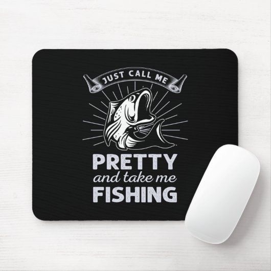Fischgeschenk nennt mich Hübsche Fischerei Mousepad (Mit Mouse)