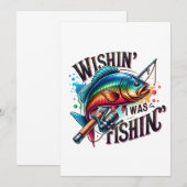 Fischgeschenk wünschend, ich fische einladung (Vorne/Hinten)
