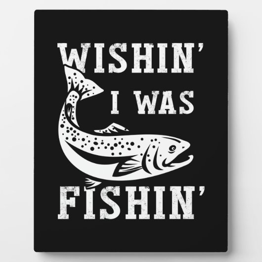 Fischgeschenk wünscht ich fischen fotoplatte (Vorderseite)