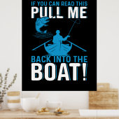 Fischgeschenk zurück ins Boot Poster (Küche)