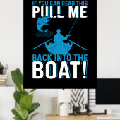 Fischgeschenk zurück ins Boot Poster (Heimbüro)