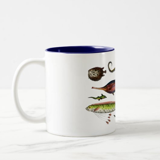 Fischgeschenk Zweifarbige Tasse (Links)