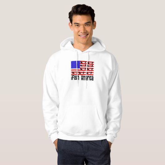 Fischgeschenke Amerika Hoodie (Vorne ganz)
