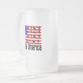 Fischgeschenke Amerika Mattglas Bierglas (Vorderseite Links)