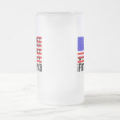 Fischgeschenke Amerika Mattglas Bierglas (Mittel)