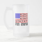 Fischgeschenke Amerika Mattglas Bierglas (Links)