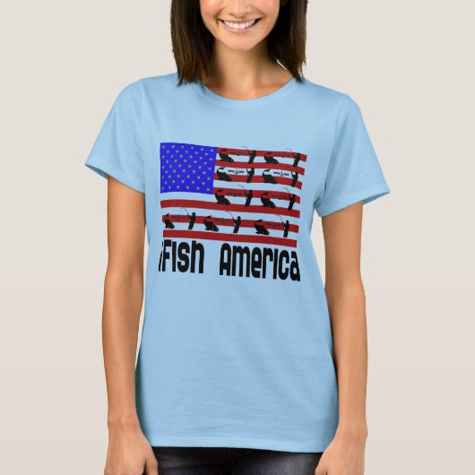 Fischgeschenke Amerika T-Shirt (Vorderseite)