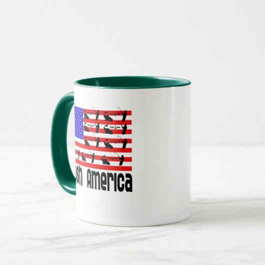 Fischgeschenke Amerika Tasse (Vorderseite Links)