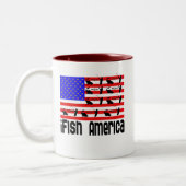 Fischgeschenke Amerika Zweifarbige Tasse (Links)
