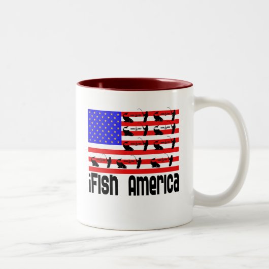 Fischgeschenke Amerika Zweifarbige Tasse (Rechts)