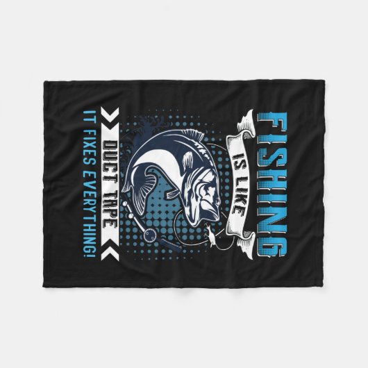 Fischgeschenke Fischen bekämpft alles Fleecedecke (Vorderseite (Horizontal))