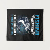 Fischgeschenke Fischen bekämpft alles Wandteppich (Vorderseite (Horizontal))