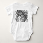 Fischgesicht Baby Strampler (Rückseite)