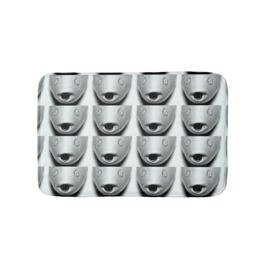 Fischgesichtsmuster Badematte (Vorderseite)