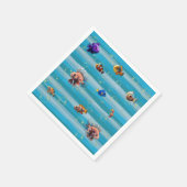 Fischglas-Papier-Servietten Serviette (Ecke)