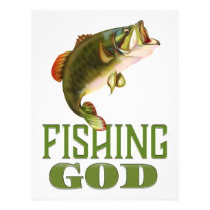 Fischgott Fotodruck