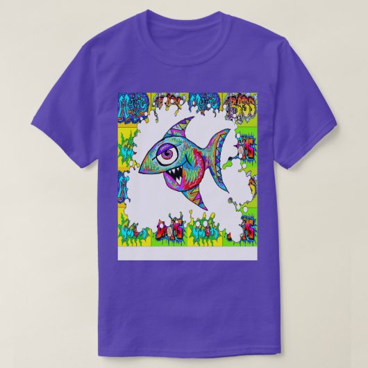 Fischgrafik T-Shirt (Design vorne)