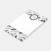 Fischgräte - Meeresfrüchte auf dem Menü Post-it Klebezettel (angewinkelt)