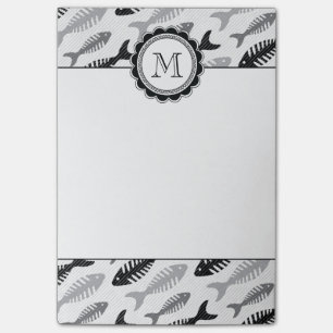 Fischgräte - Meeresfrüchte auf dem Menü Post-it Klebezettel