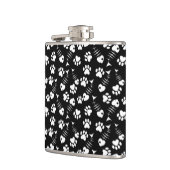 Fischgrätekatzen-Druckmuster Flachmann (Links)