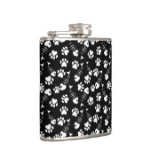 Fischgrätekatzen-Druckmuster Flachmann (Rechts)