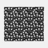 Fischgrätekatzen-Druckmuster Fleecedecke (Vorderseite (Horizontal))