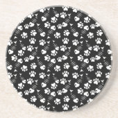 Fischgrätekatzen-Druckmuster Getränkeuntersetzer (Vorne)