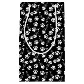 Fischgrätekatzen-Druckmuster Kleine Geschenktüte (Vorderseite)