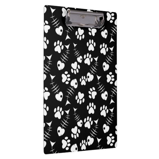 Fischgrätekatzen-Druckmuster Klemmbrett (Rechts)