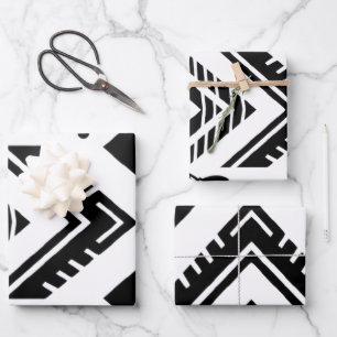 Fischgräten-Harmonie Geschenkpapier Set