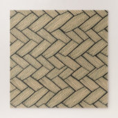Fischgräten-Holzparkettmuster Puzzle (Horizontal)