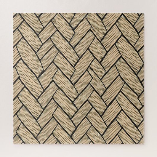 Fischgräten-Holzparkettmuster Puzzle (Vertikal)