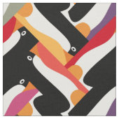 Fischgrätenmuster-Pinguin Stoff (Nahaufnahme)