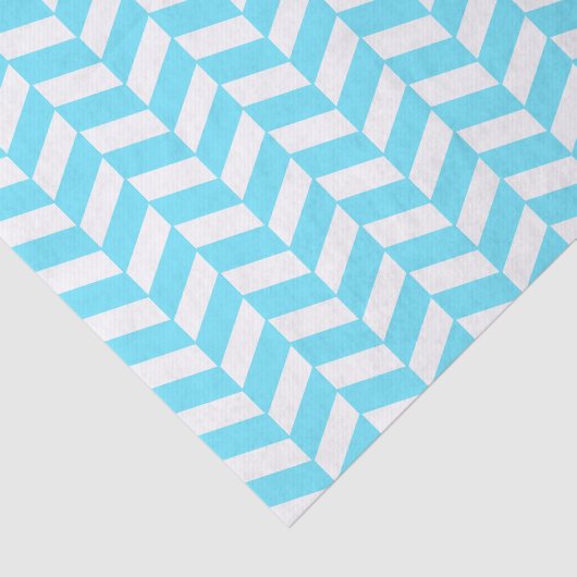 Fischgrätenmuster-weißes helles blaues seidenpapier (Ausschnitt)