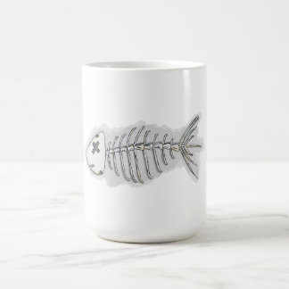 Fischgrätenskelett Halloween Kaffeetasse