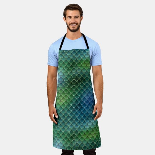 Fischgröße Schürze (Getragen)