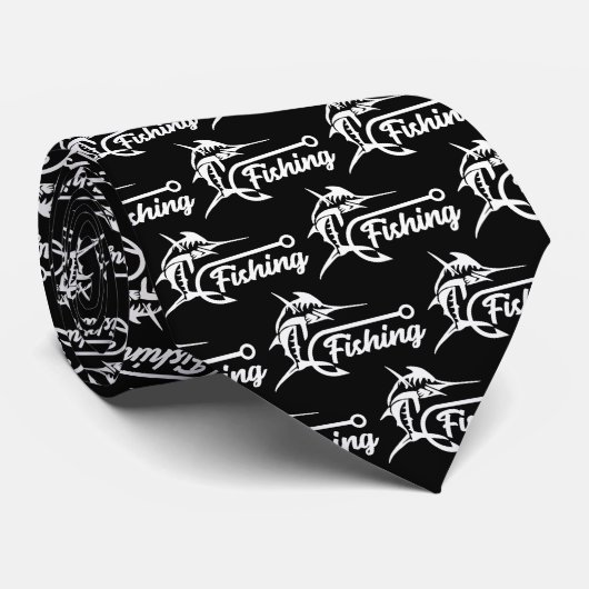 Fischhahn Männer Krawatte (Gerollt)
